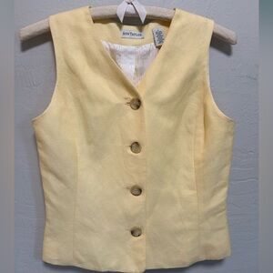 Ann Taylor Linen Blend Vest